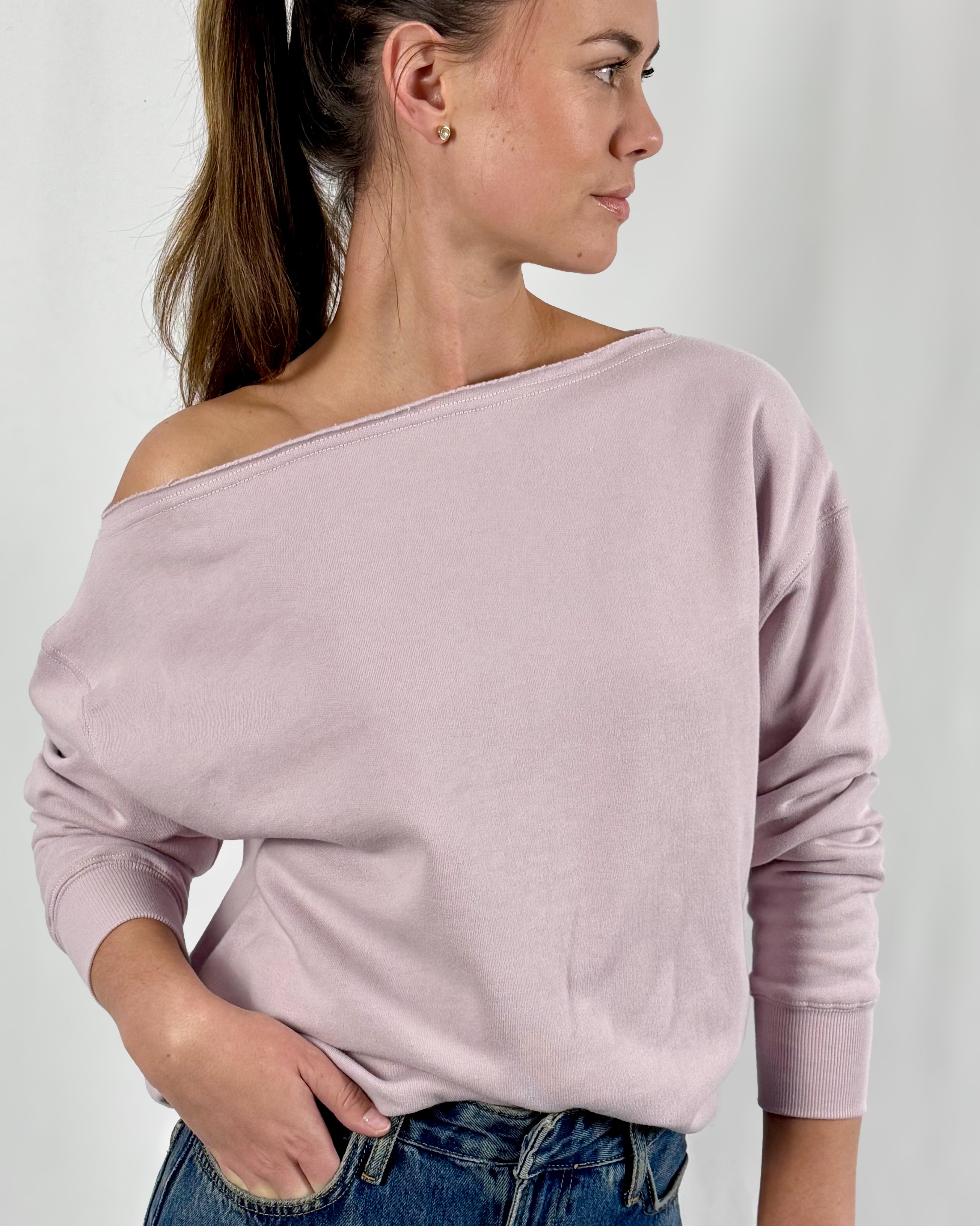 Off The Shoulder Sweatshirt