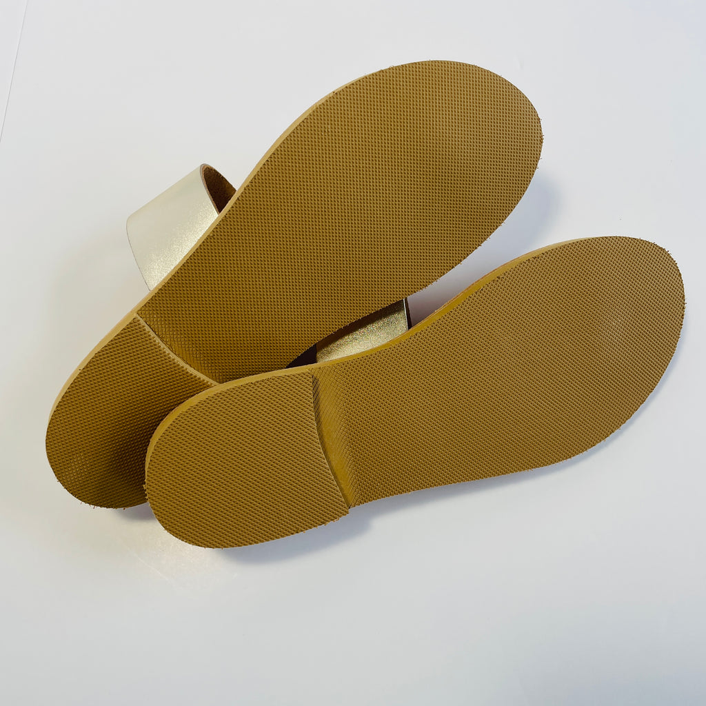 Lamé Sandal