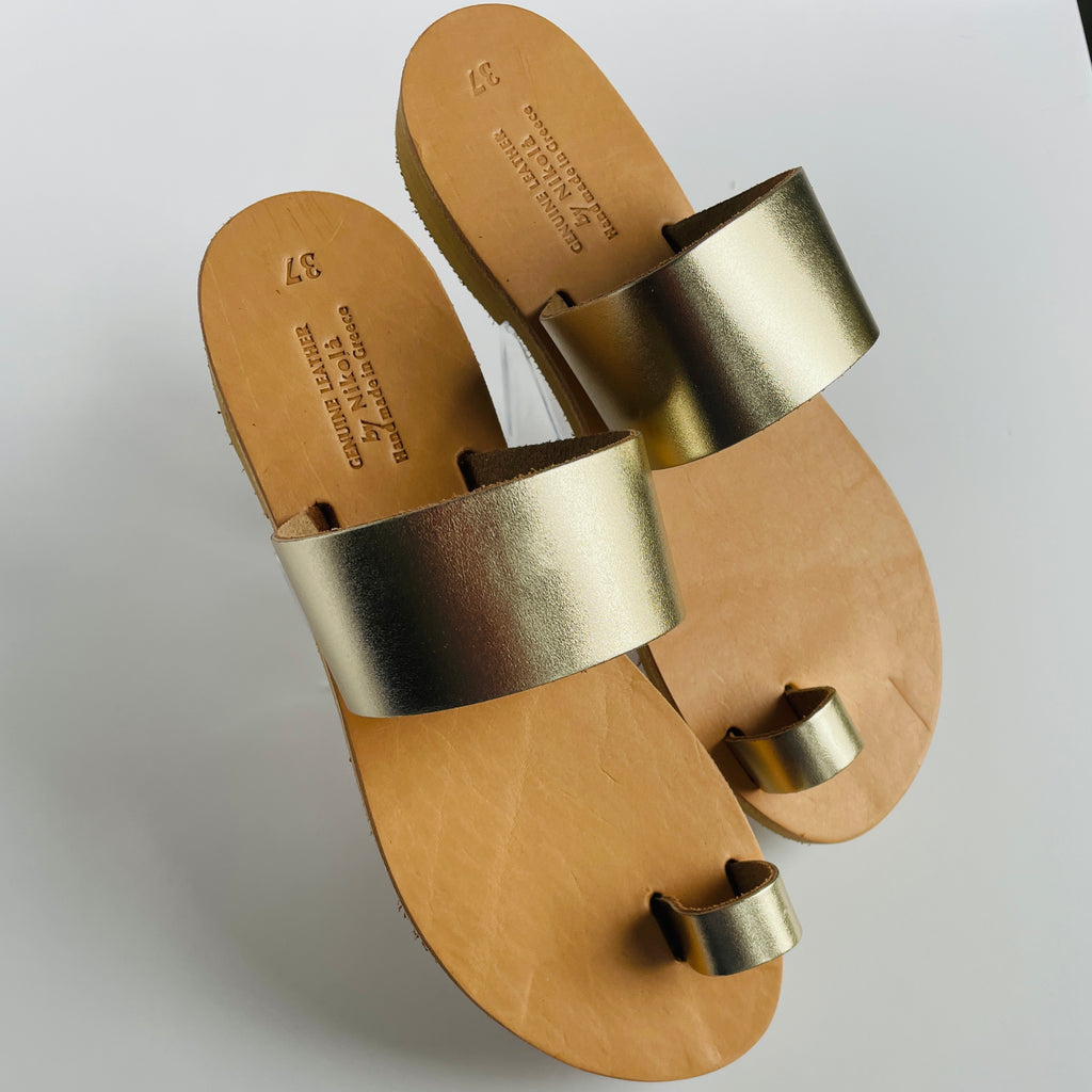 Lamé Sandal